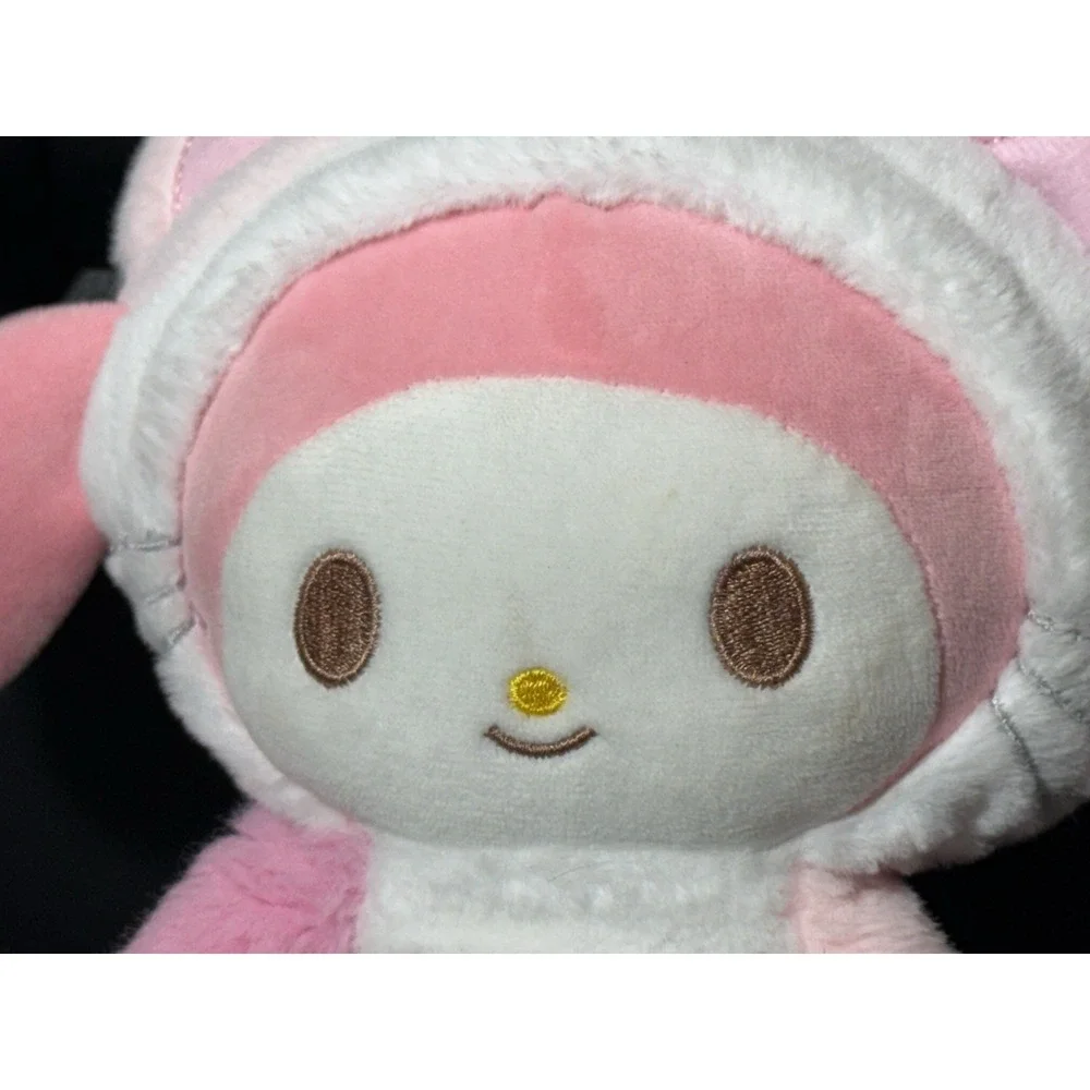 Sanrio My Melody Plush Pink &‎ White Bunny Costume w/ Yellow Bow Collectible